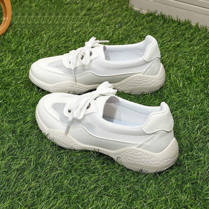 Sporty Casual Lace-Up Sneakers for Everyday Comfort and Style