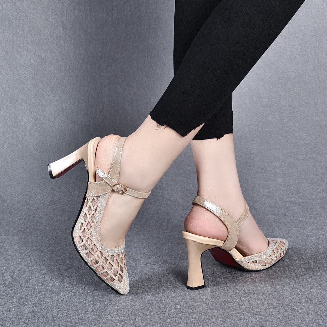 Chic Strap Heels with Orthopedic Support