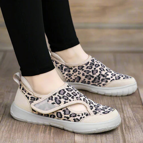 Women's Wide Fit Leopard Print Shoes