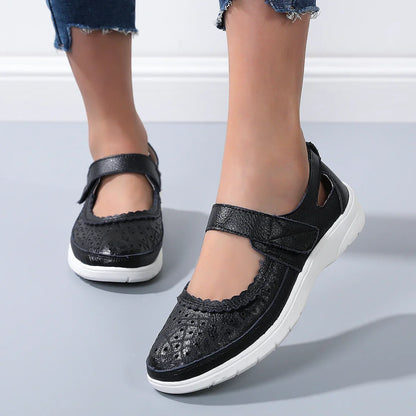 Arch Support Cowhide Casual Shoes for Women