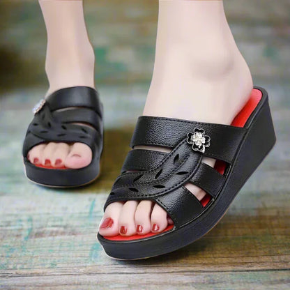 Elegant Motion Platform Sandals