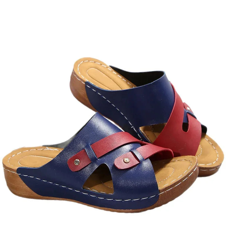 Women's Thick-Soled Wedge Sandals with Open Toe