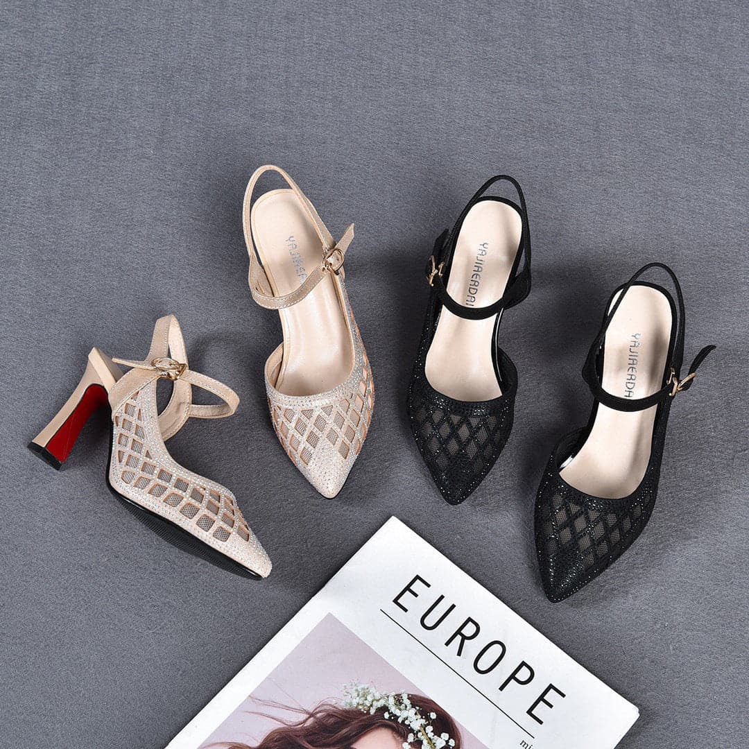 Chic Strap Heels with Orthopedic Support