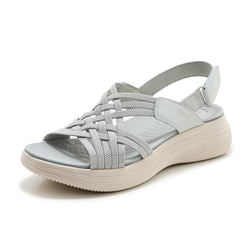 Orthopedic Strappy Wedge Sandals