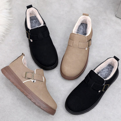 Suede-Style Shearling Booties for Women