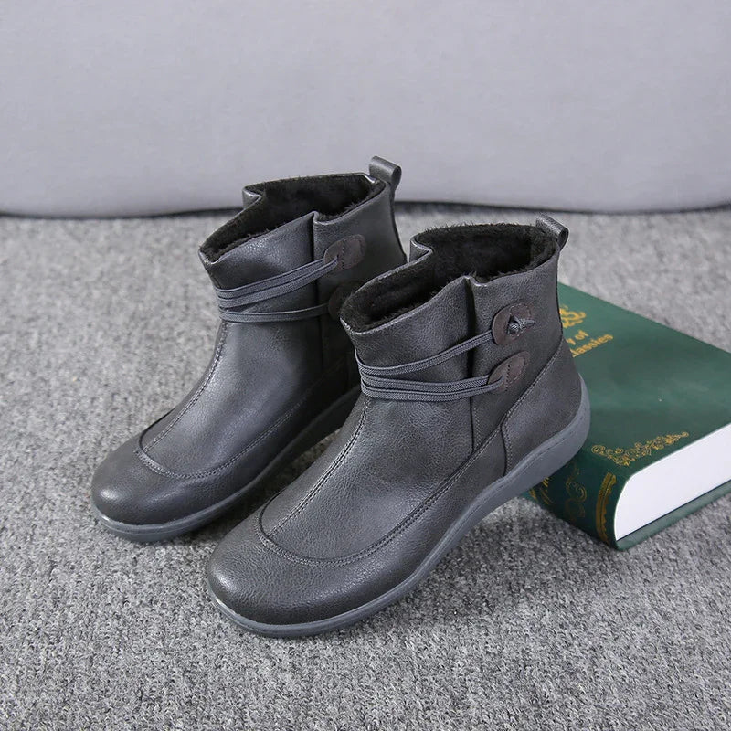 Casual Chic Women's Ankle Boots with Stylish Lace-Up Design