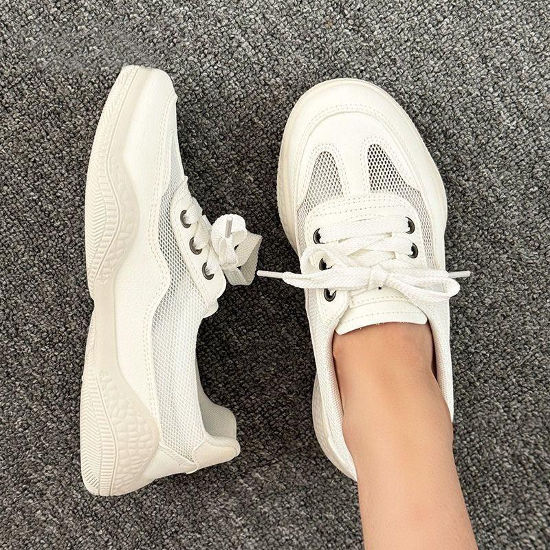 Sporty Casual Lace-Up Sneakers for Everyday Comfort and Style