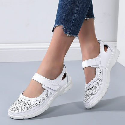 Arch Support Cowhide Casual Shoes for Women