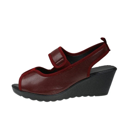 Orthopedic Open-Toe Wedge with Supportive Heel