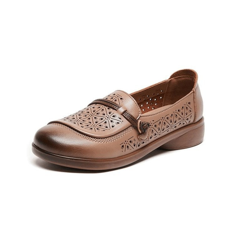Casual Chic Perforated Mary-Jane Loafers for All-Day Wear
