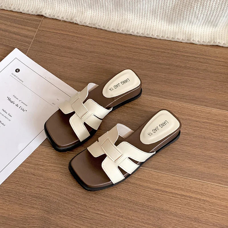 Women’s Retro Wedge Heel Slippers