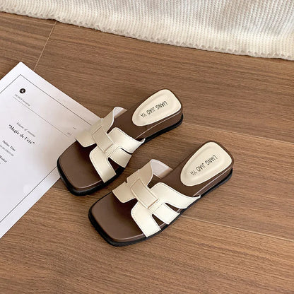 Women’s Retro Wedge Heel Slippers