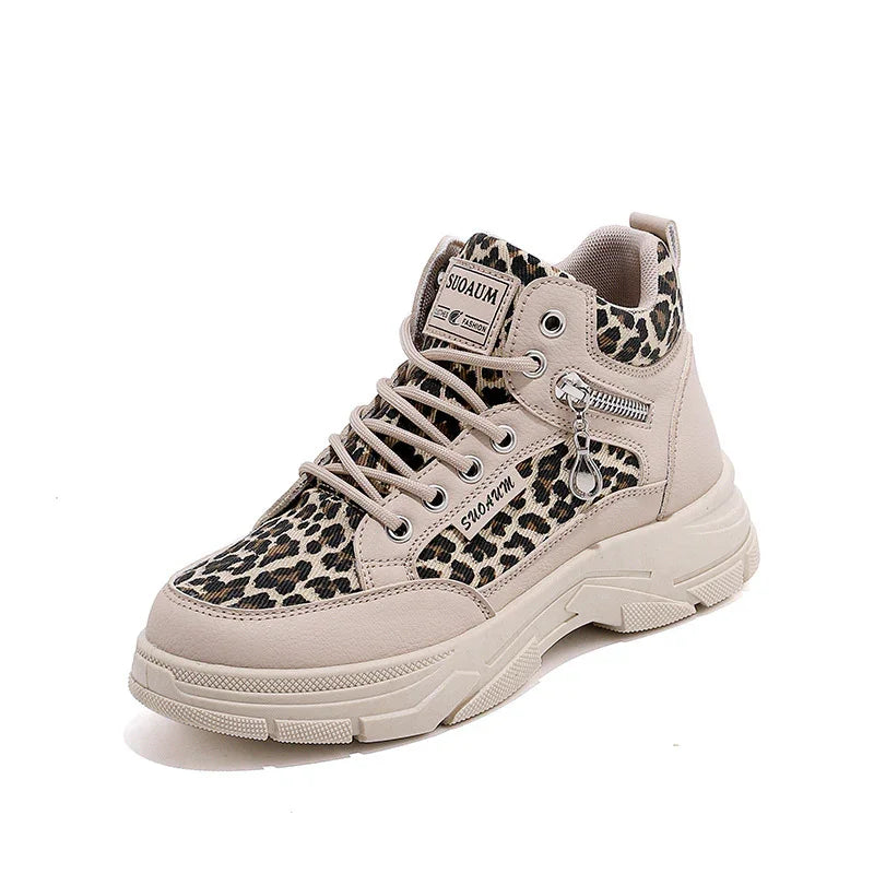 Women's High-Top Chunky Sole Sneakers Fashion