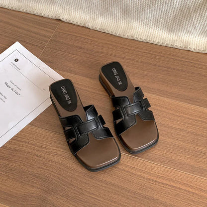 Women’s Retro Wedge Heel Slippers