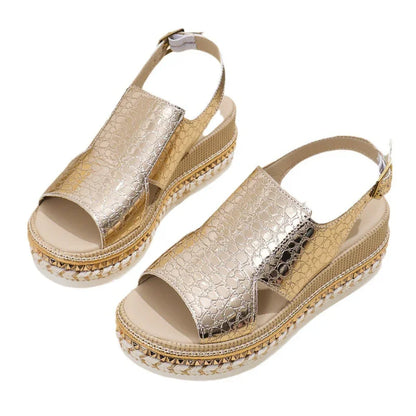 Orthopedic Chic Platform Sandals