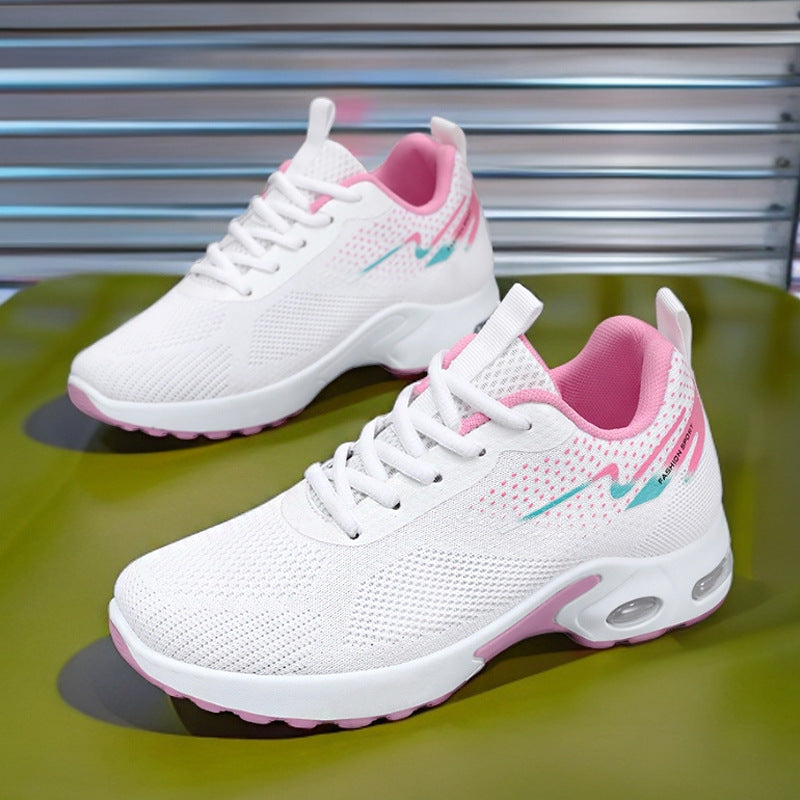 Cushioned Comfort Women’s Sneakers with Air-Flow Mesh