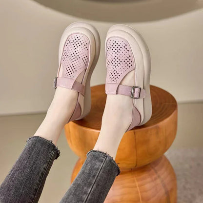 Comfortable Flats for Bunions - Wide Toe Box, Cushioned Leather