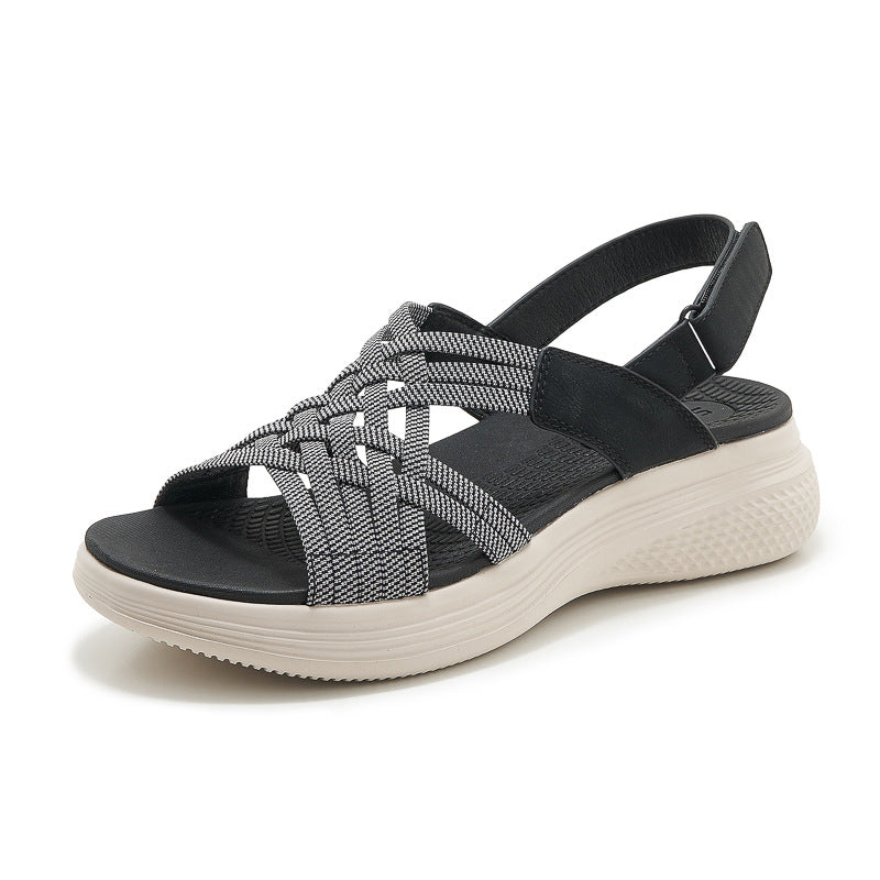 Orthopedic Strappy Wedge Sandals