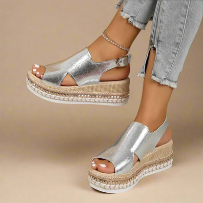 Orthopedic Chic Platform Sandals