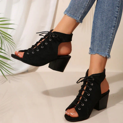 Stability Stride Block Heels for All-Day Wear