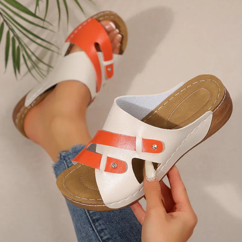 Women's Thick-Soled Wedge Sandals with Open Toe