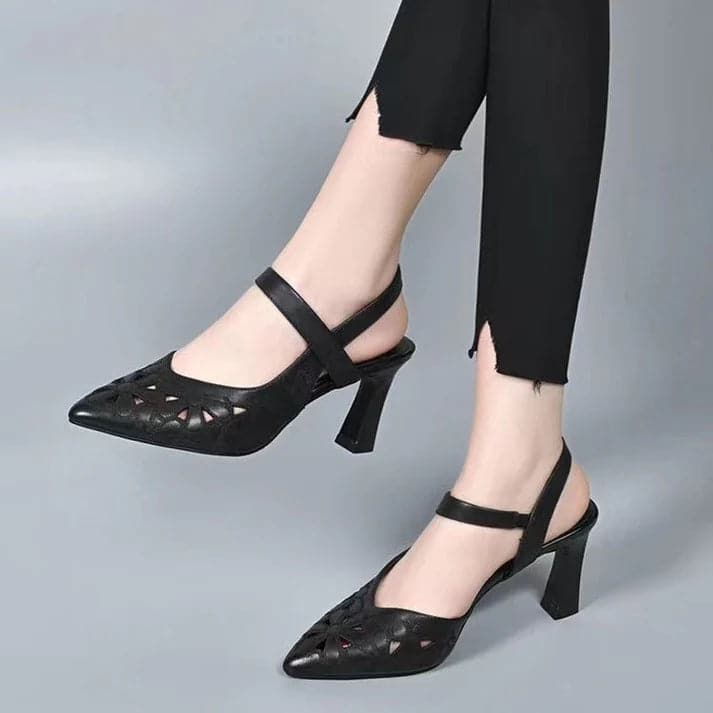 Elegant Hollow High Heels for Sensitive Feet