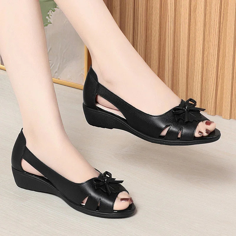 Comfortable Low-Platform Elegant Sandals