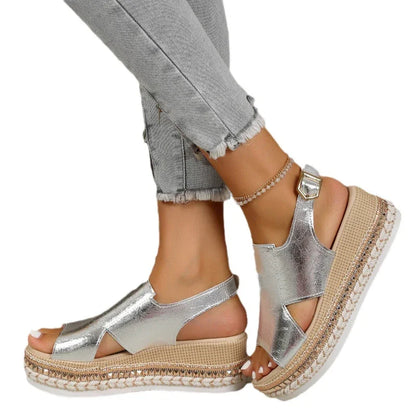 Orthopedic Chic Platform Sandals