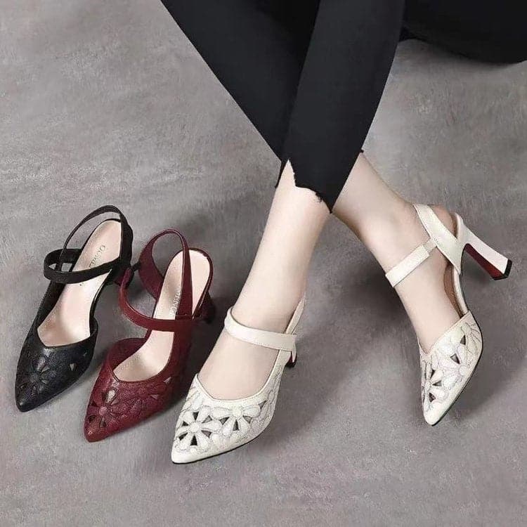 Elegant Hollow High Heels for Sensitive Feet