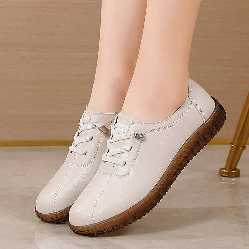 Women's Wide Toe Box Genuine Leather Oxford Shoes