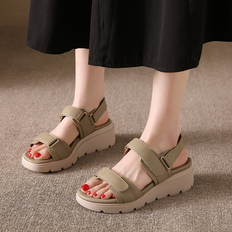 Chic Velcro Casual Sandals with Bunion-Friendly Design