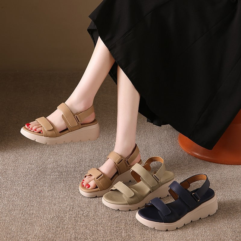 Chic Velcro Casual Sandals with Bunion-Friendly Design