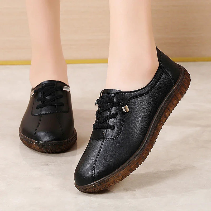 Women's Wide Toe Box Genuine Leather Oxford Shoes