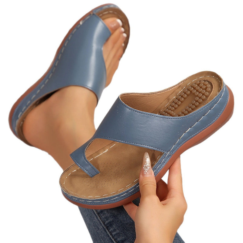 Women's Open-Toe Sandals with Textured Footbed