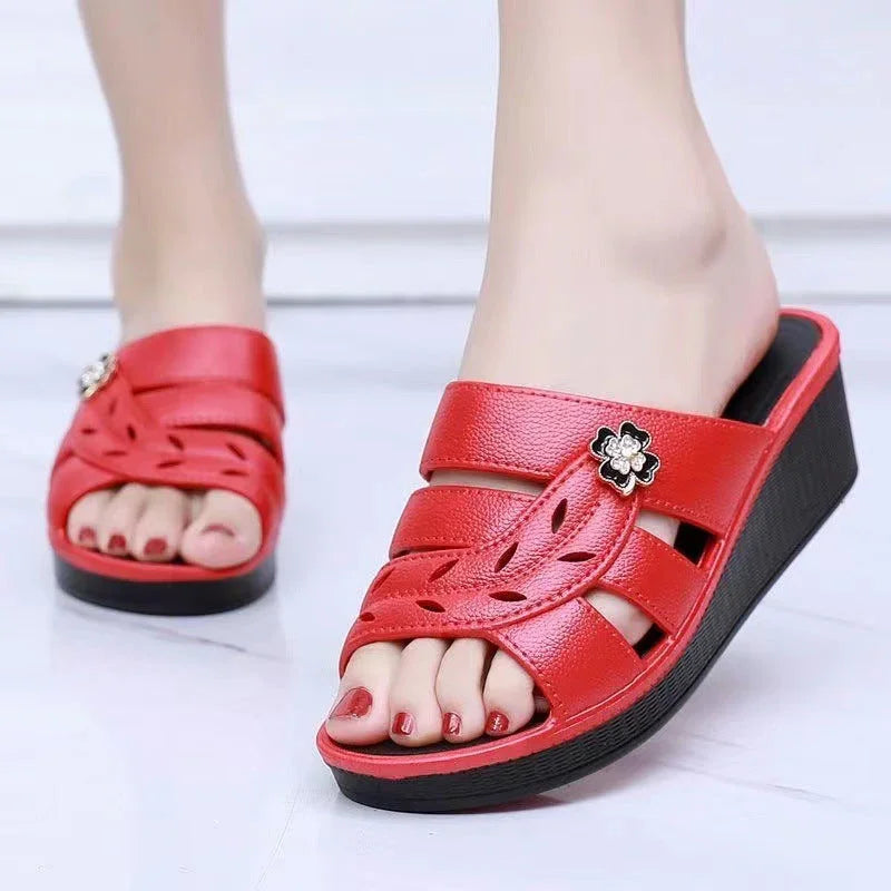Elegant Motion Platform Sandals