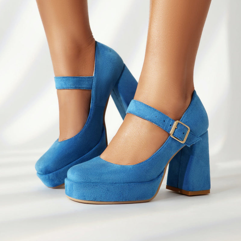 Women’s Mary Jane Block Heel Pumps