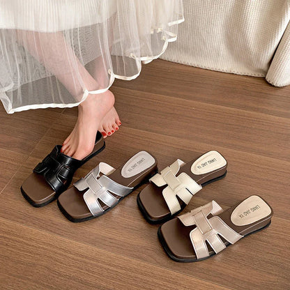 Women’s Retro Wedge Heel Slippers