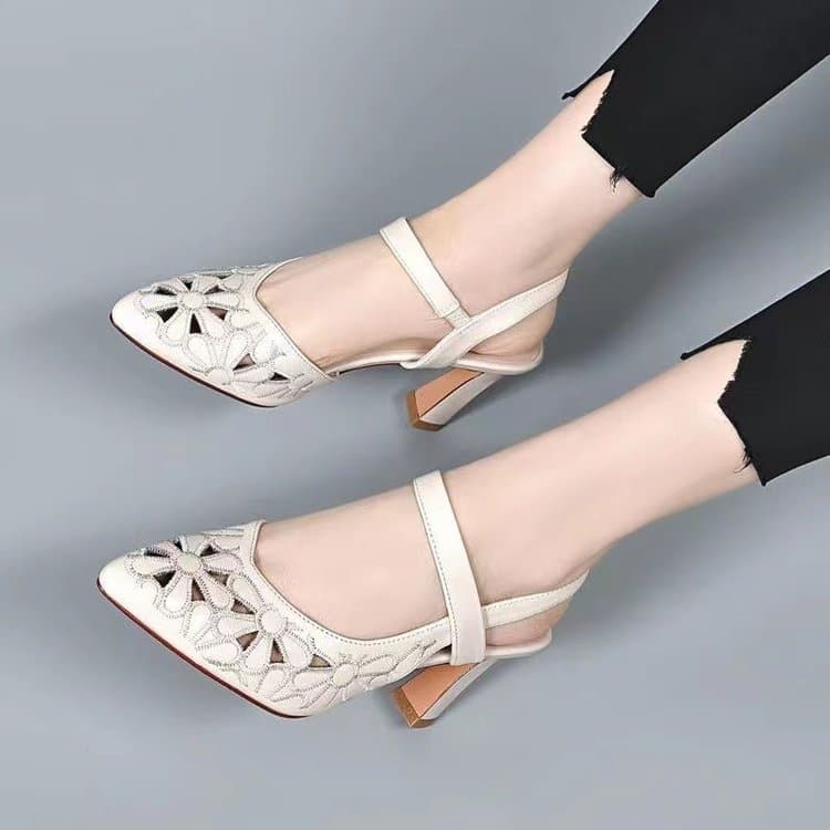 Elegant Hollow High Heels for Sensitive Feet