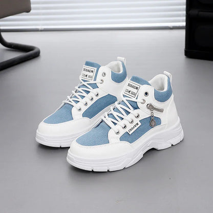 Women's High-Top Chunky Sole Sneakers Fashion