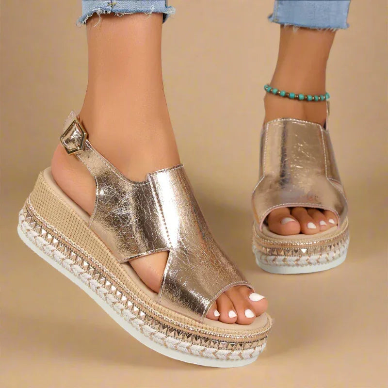 Orthopedic Chic Platform Sandals