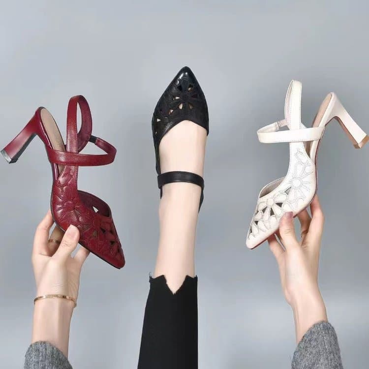 Elegant Hollow High Heels for Sensitive Feet