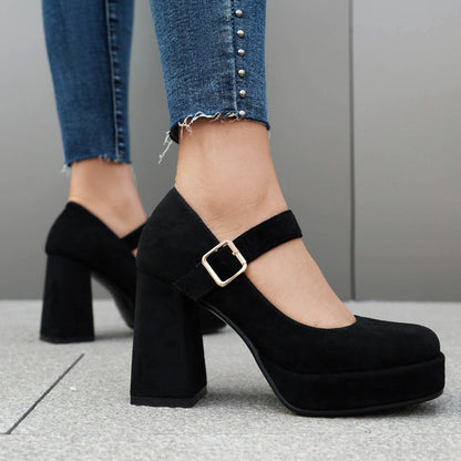 Women’s Mary Jane Block Heel Pumps