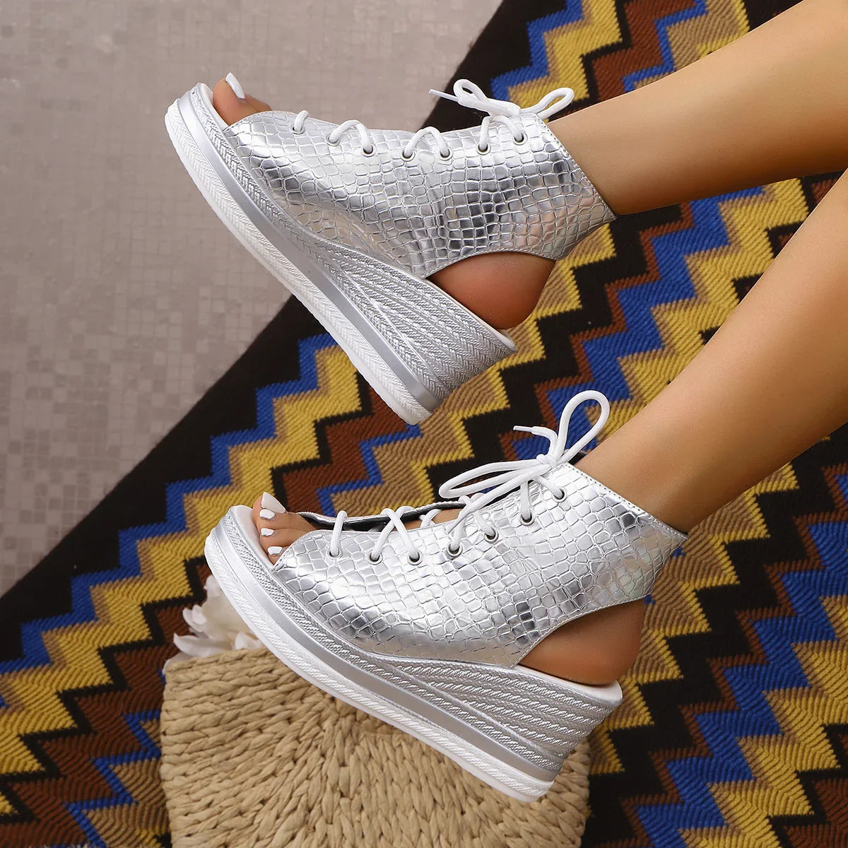 Stylish Height Boost Dressy Comfort Sandals