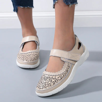 Arch Support Cowhide Casual Shoes for Women