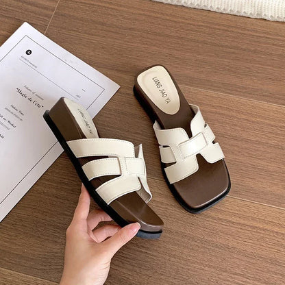 Women’s Retro Wedge Heel Slippers