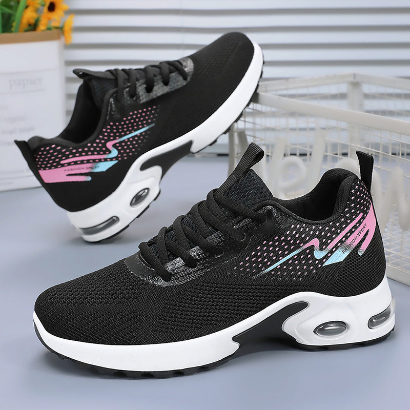 Cushioned Comfort Women’s Sneakers with Air-Flow Mesh