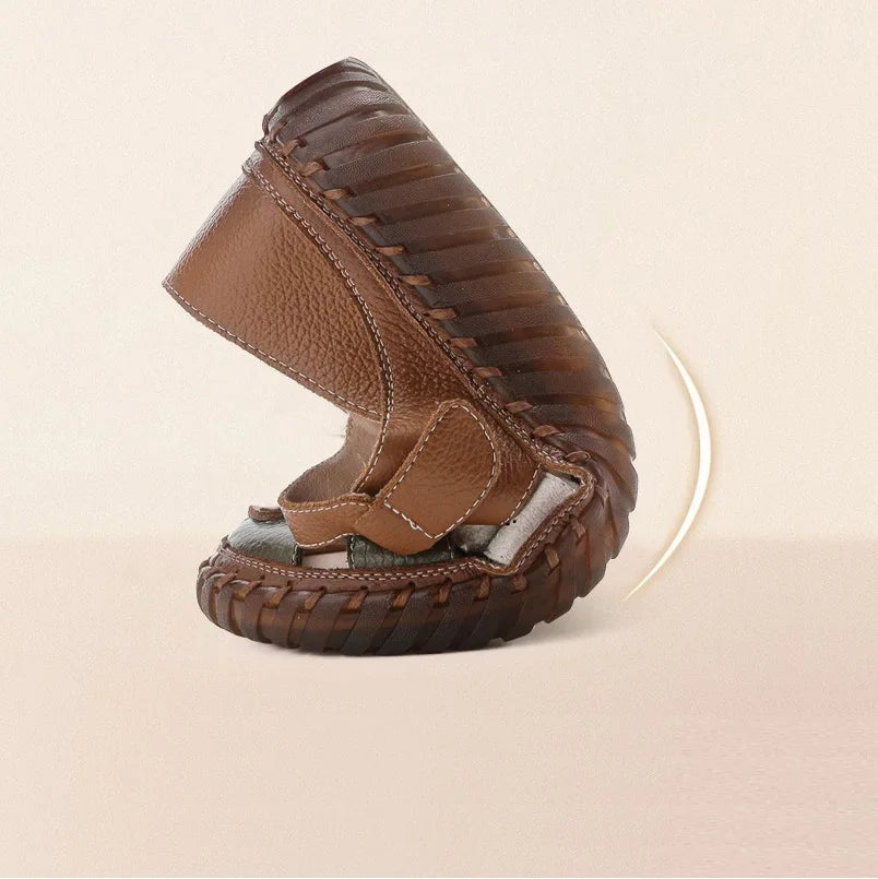 Extra-wide Round Toe Box Comfortable Flat-Bottomed Shoes
