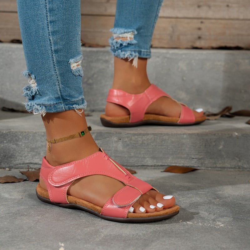 Edema Sandals — Adjustable Velcro Strap, Extra Wide, Open Toe