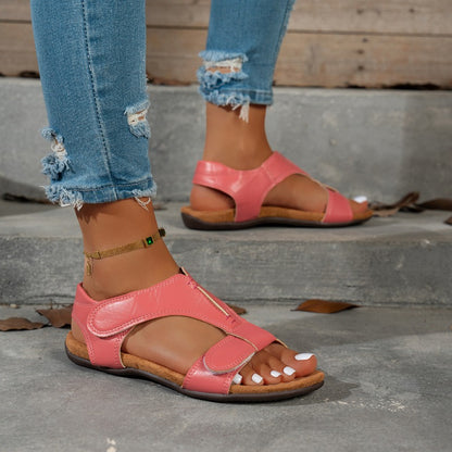 Edema Sandals — Adjustable Velcro Strap, Extra Wide, Open Toe