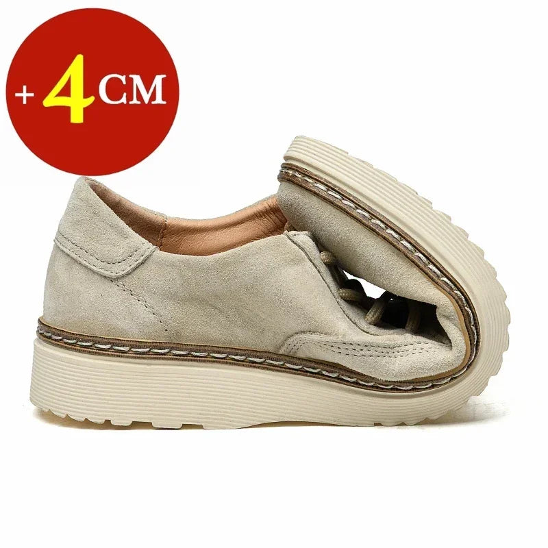 Men's Premium Suede Casual Loafers with Lift